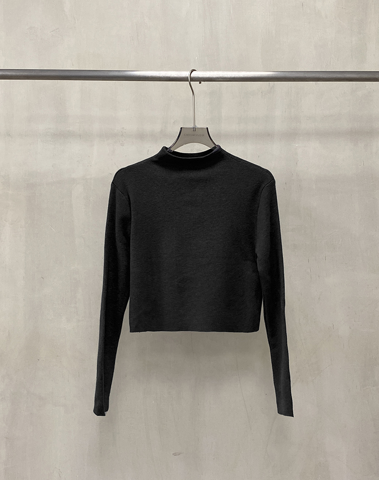 COZY HIGH-NECK LONG SLEEVE TOP