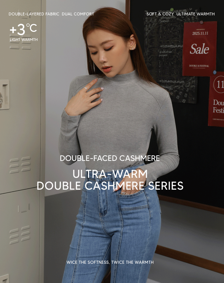 MINIMALIST TULLE TURTLENECK TOP