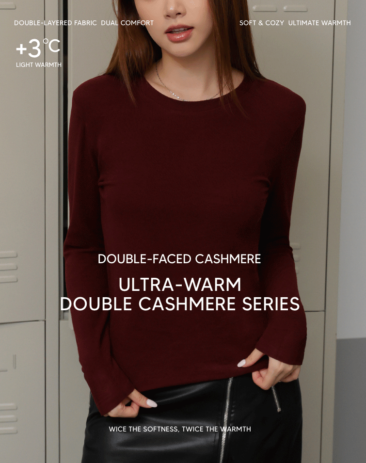 COZY KNIT CREWNECK TOP