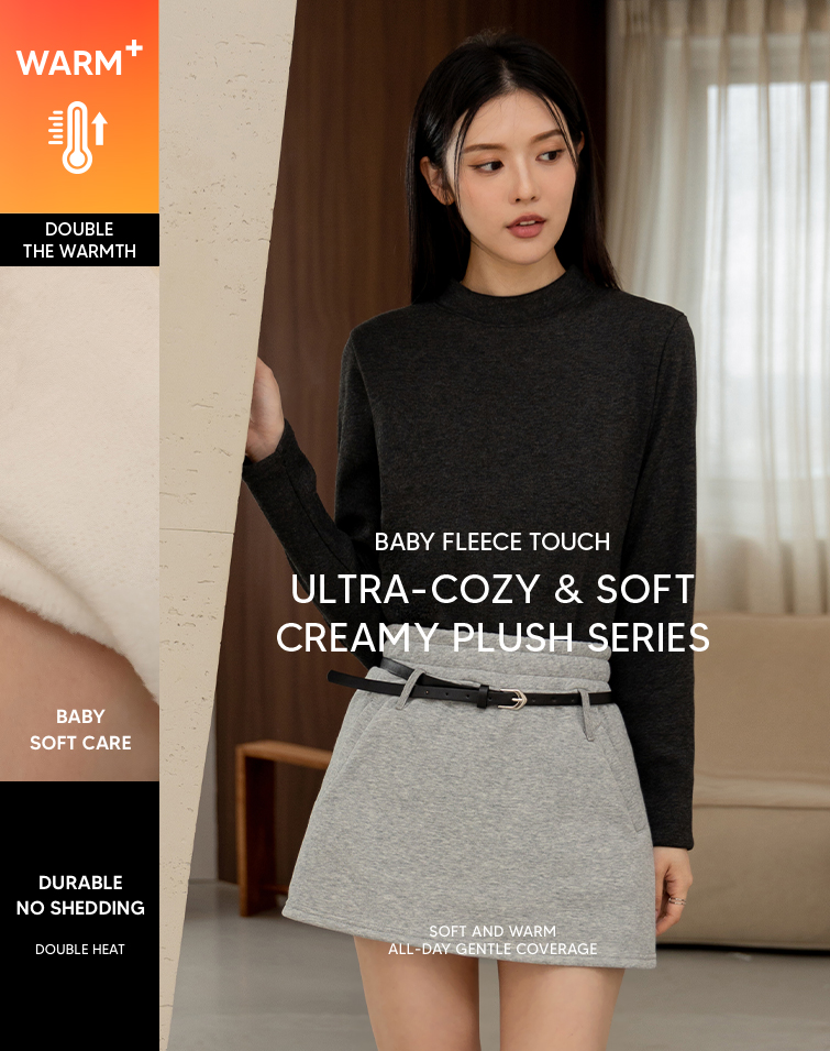 FLUFFY CREW NECK TOP