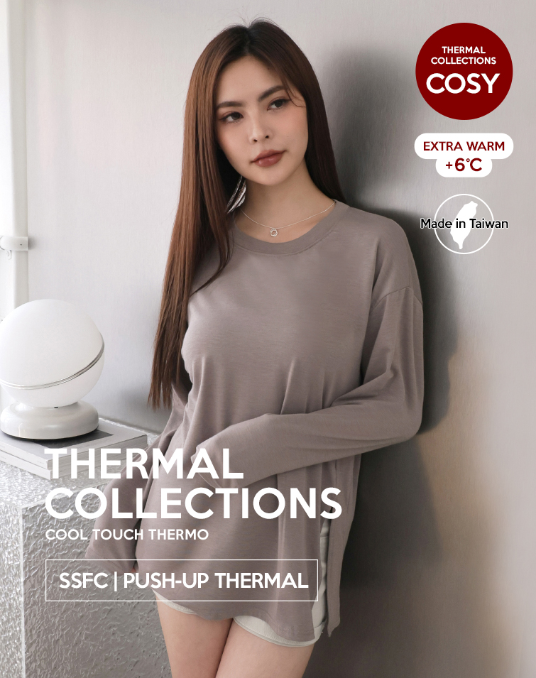 MIT SIDE-SLIT CREW NECK THERMAL TOP