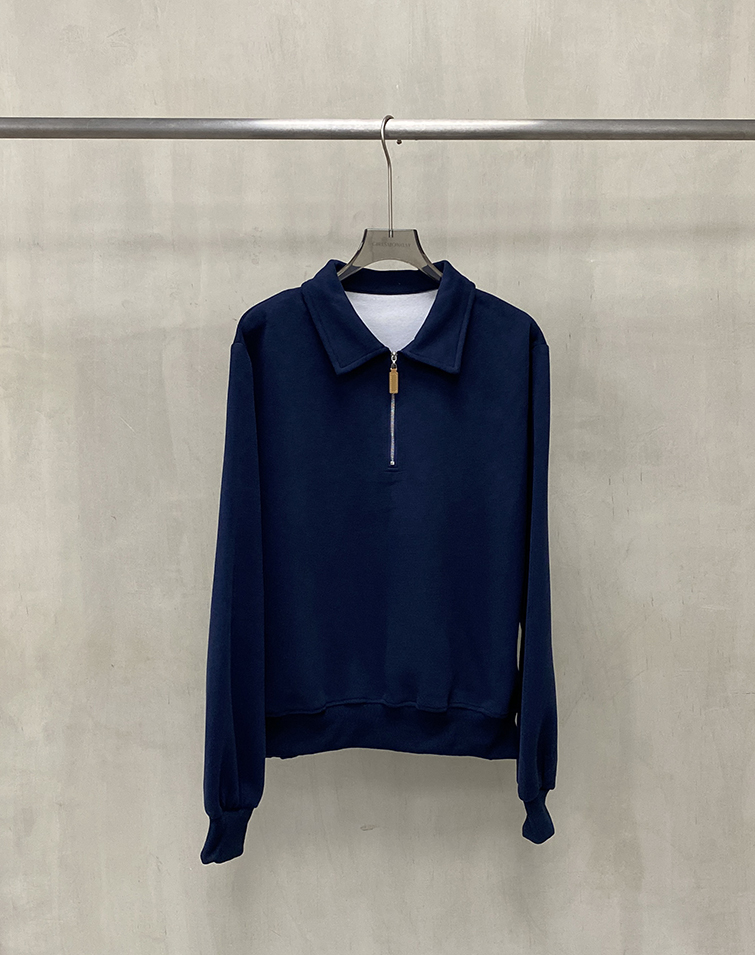 POLO-STYLE HALF-ZIP TOP