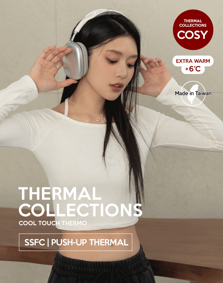 MIT WRAP-NECK THERMAL TOP