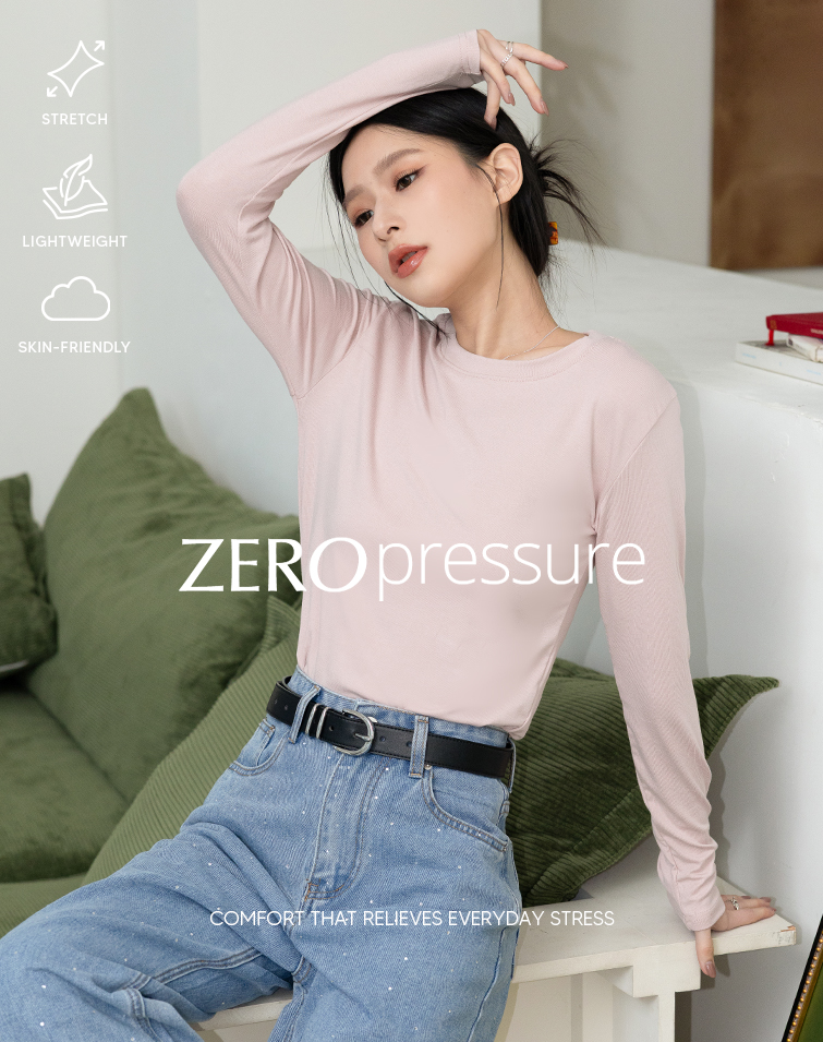 SOFT-FEEL COTTON LONG-SLEEVE