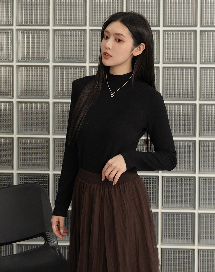 ULTRA-WARM CASHMERE HIGH-NECK TOP