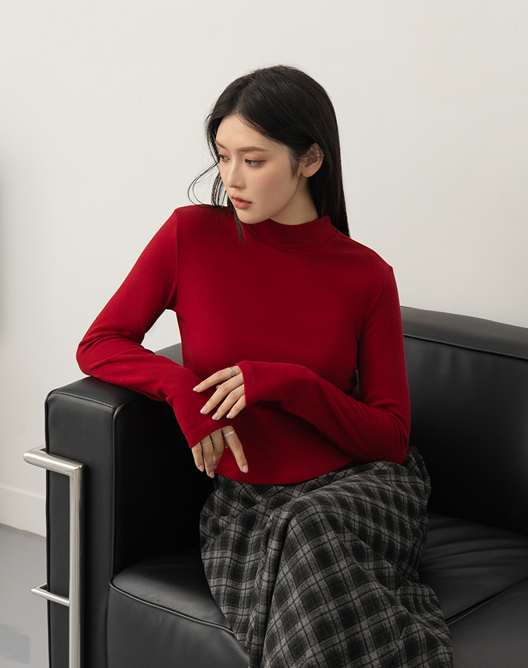 ULTRA-WARM CASHMERE HIGH-NECK TOP