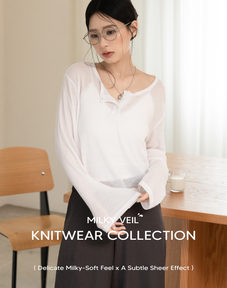 MIT MILKY-SOFT BUTTONED TOP