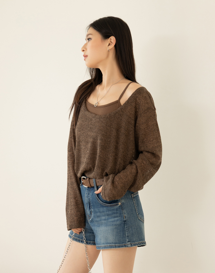 2-PIECE TEXTURED TOP