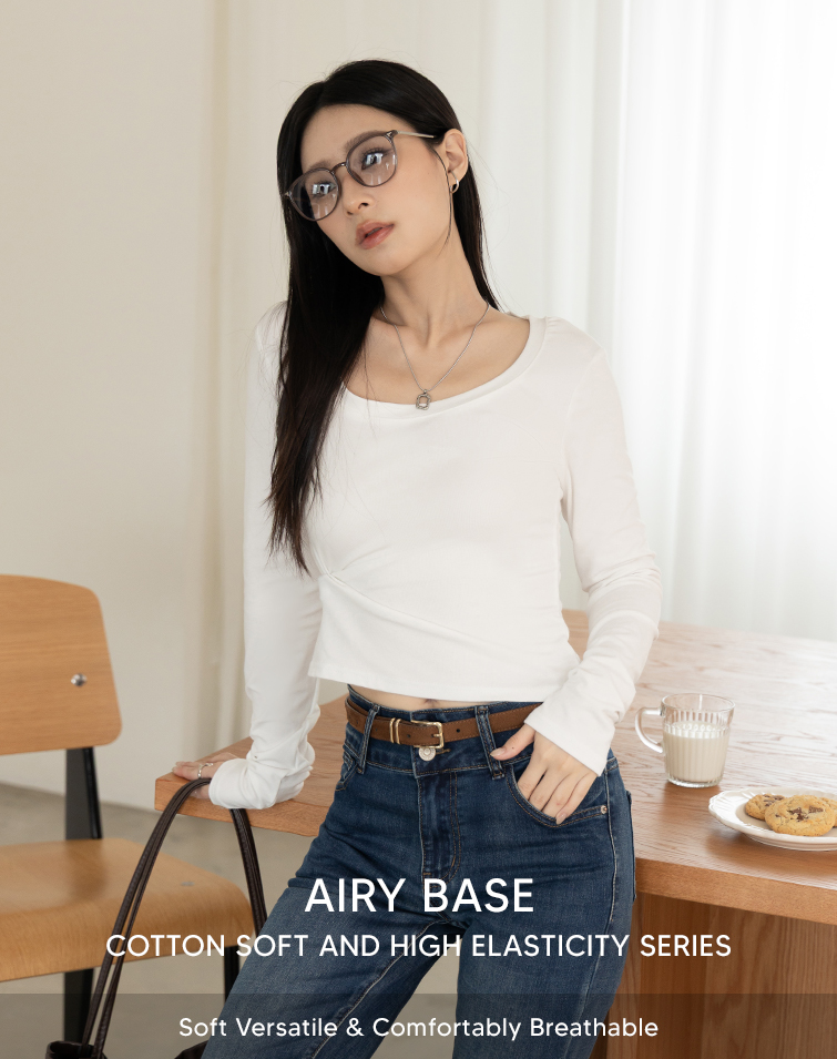 CLOUD-SOFT COTTON CREWNECK BASELAYER