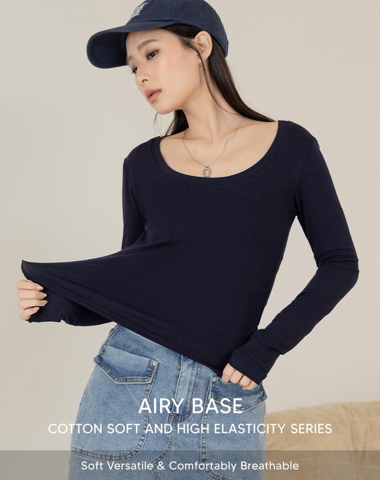 CLOUD-SOFT COTTON CREWNECK BASELAYER