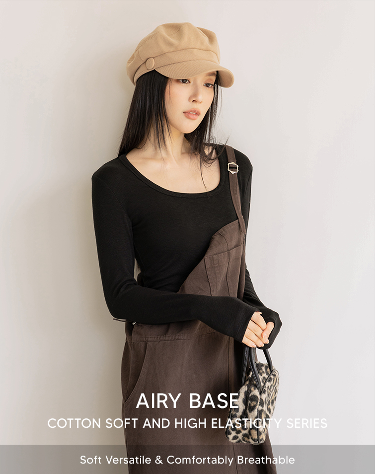 CLOUD-SOFT SQUARE NECK TOP