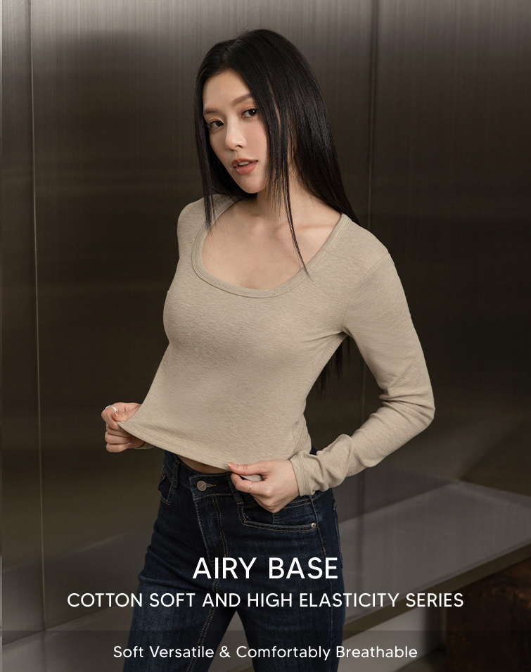 CLOUD-SOFT SQUARE NECK TOP