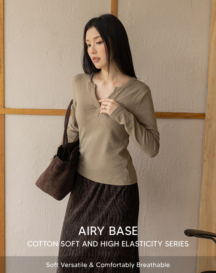 CLOUD-SOFT V NECK TOP