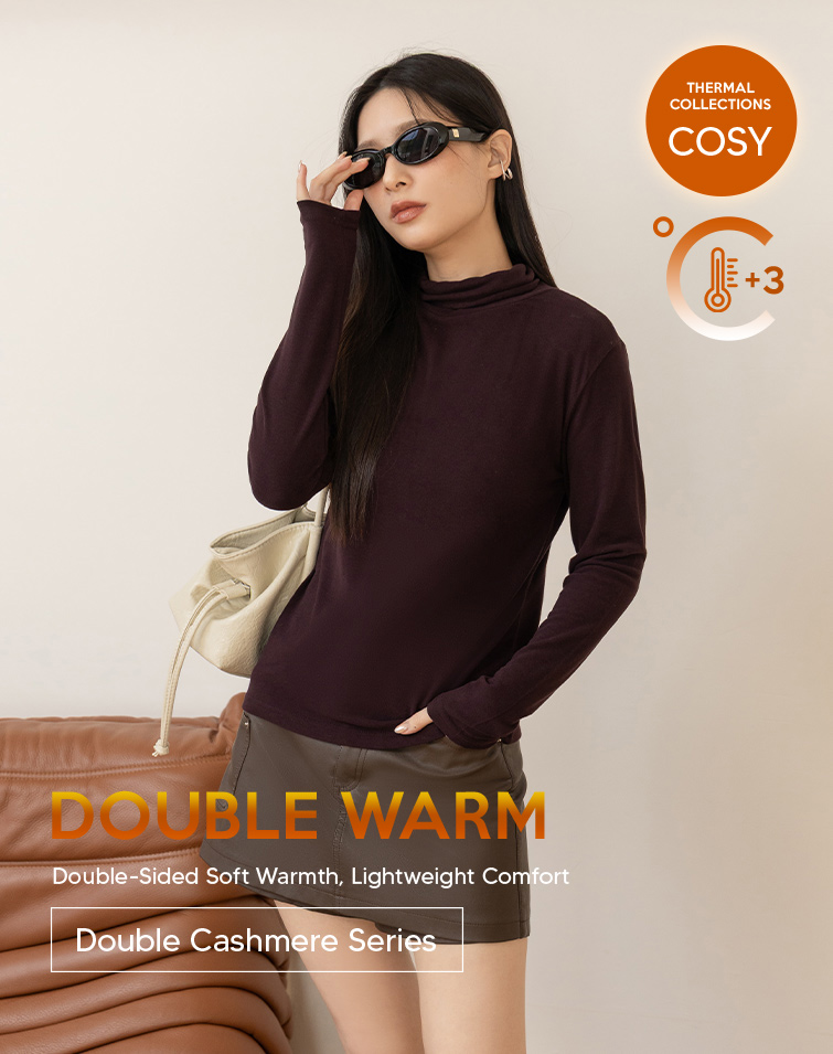CASHMERE TURTLENECK TOP