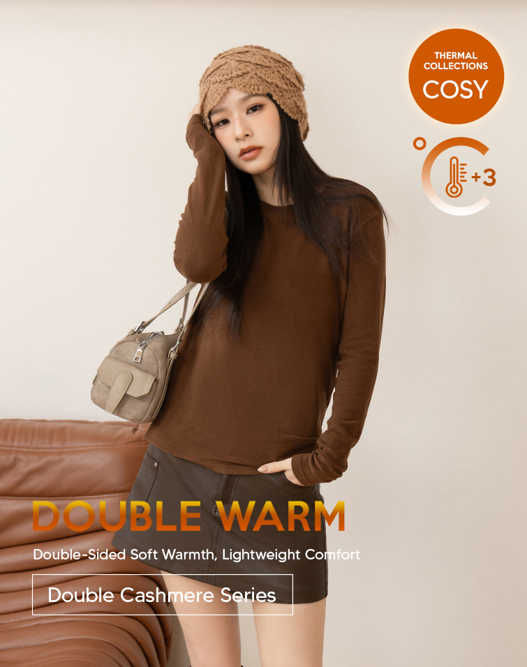CASHMERE CREW-NECK TOP