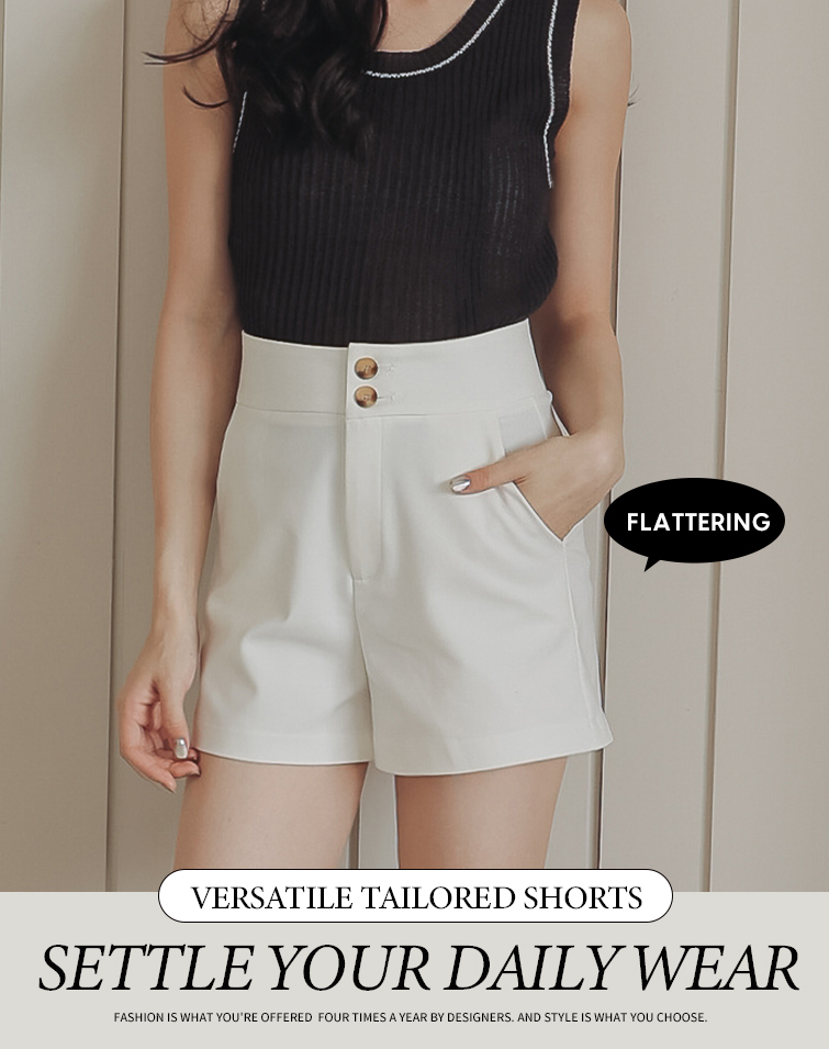 MAGICALLY SLIM STRETCHY TAILORED SHORTS