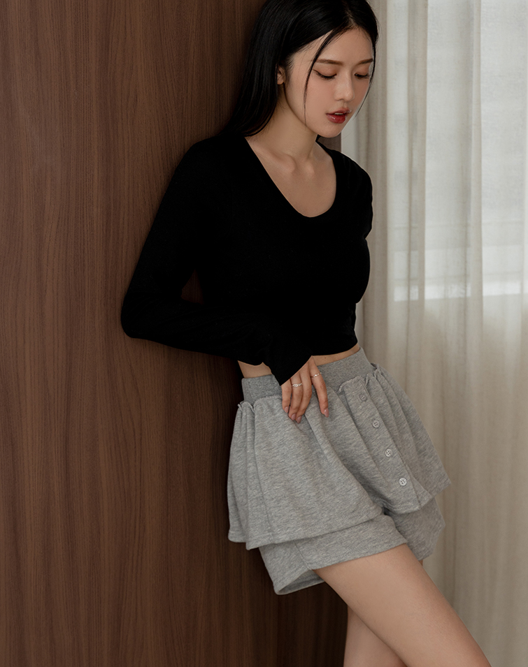 MIT LAYERED SOFT-COTTON SHORTS