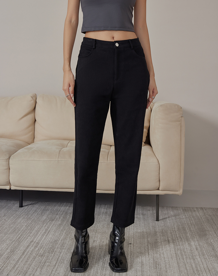 VERSATILE SLIM-FIT STRAIGHT-LEG PANTS