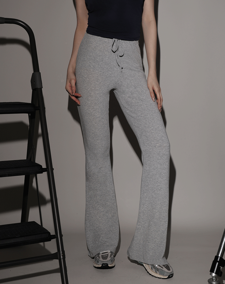 CASUAL DRAWSTRING FLARED PANTS
