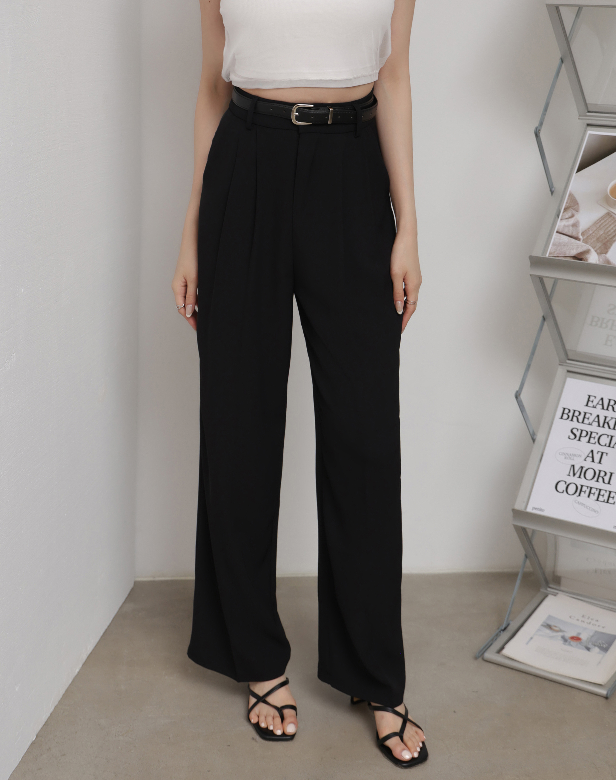 BREATHABLE WRINKLE-FREE PLEATED SUIT PANTS
