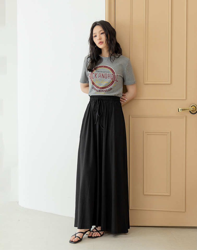 WAIST-CINCHING DRAWSTRING SLIMMING MAXI DRESS