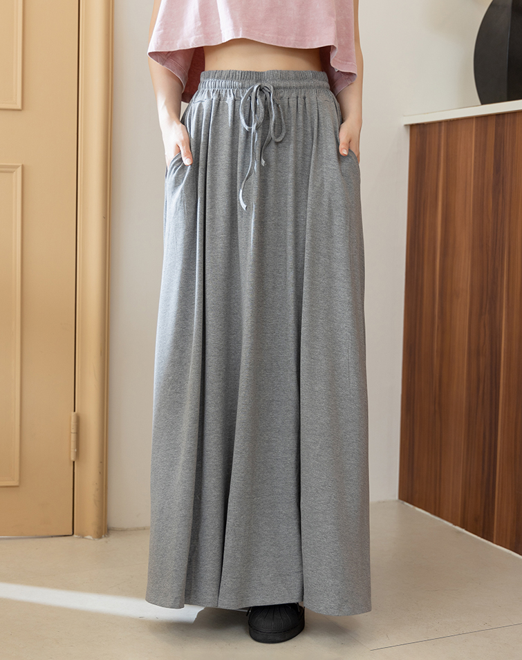 WAIST-CINCHING DRAWSTRING SLIMMING MAXI DRESS