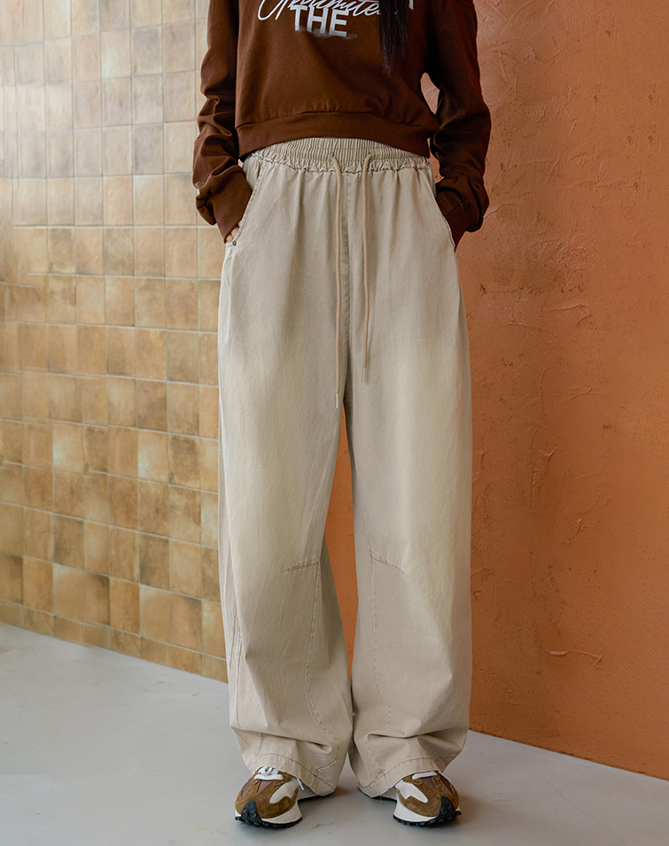 MINIMALIST DRAWSTRING WAIST PANTS