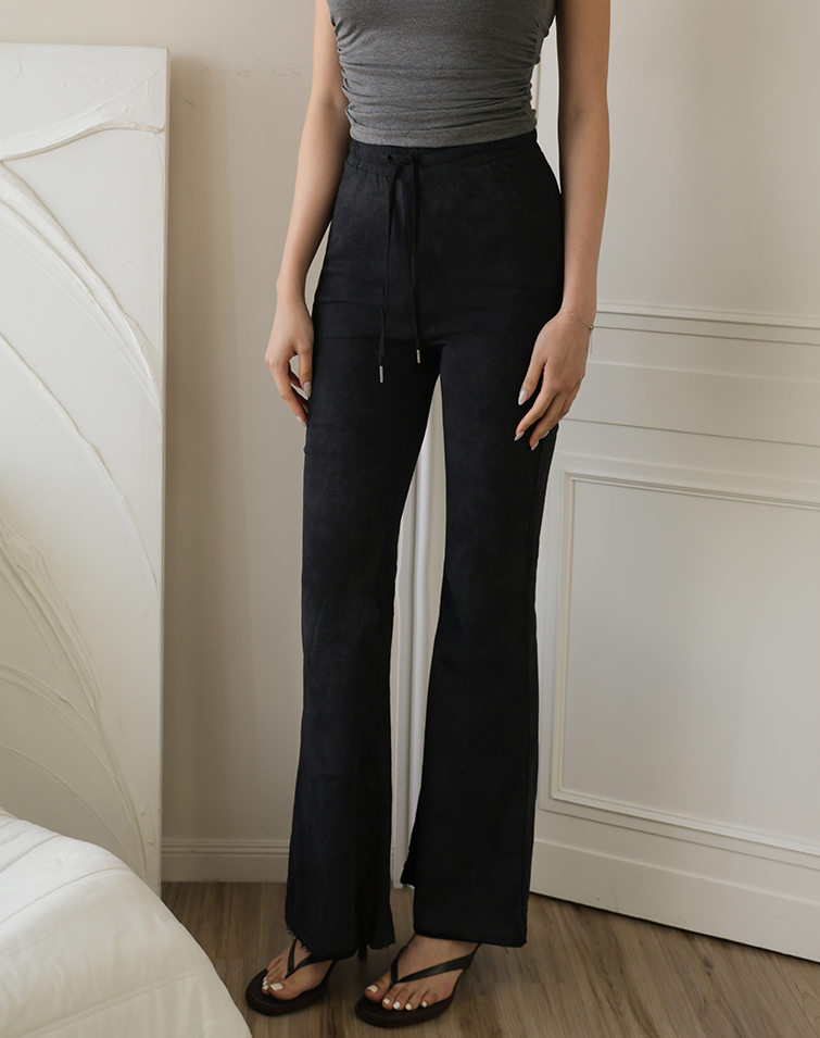 VINTAGE WASHED DENIM FLARE PANTS