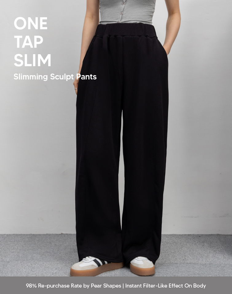 MIT CURVED PERFECTING COTTON PANTS