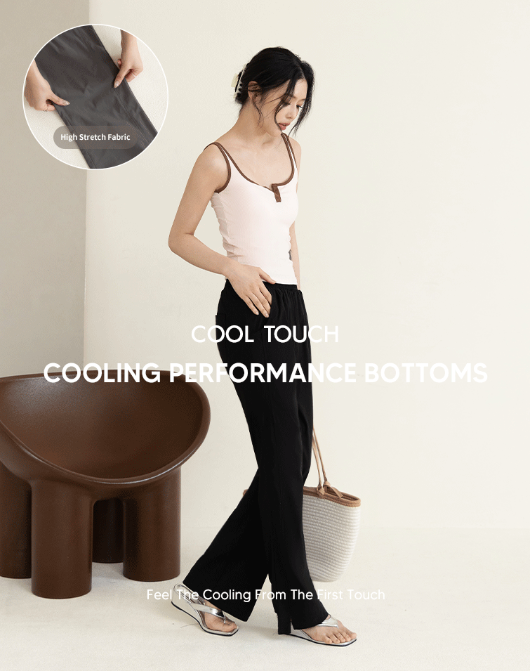 SLIM COOL FLARE SLACKS