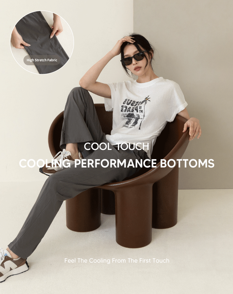 SLIM COOL FLARE SLACKS