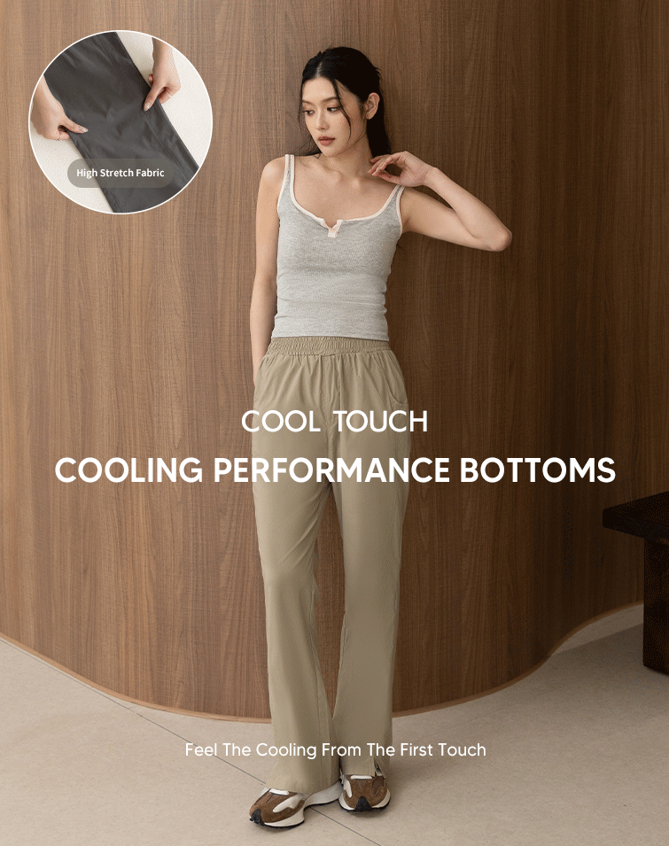 SLIM COOL FLARE SLACKS