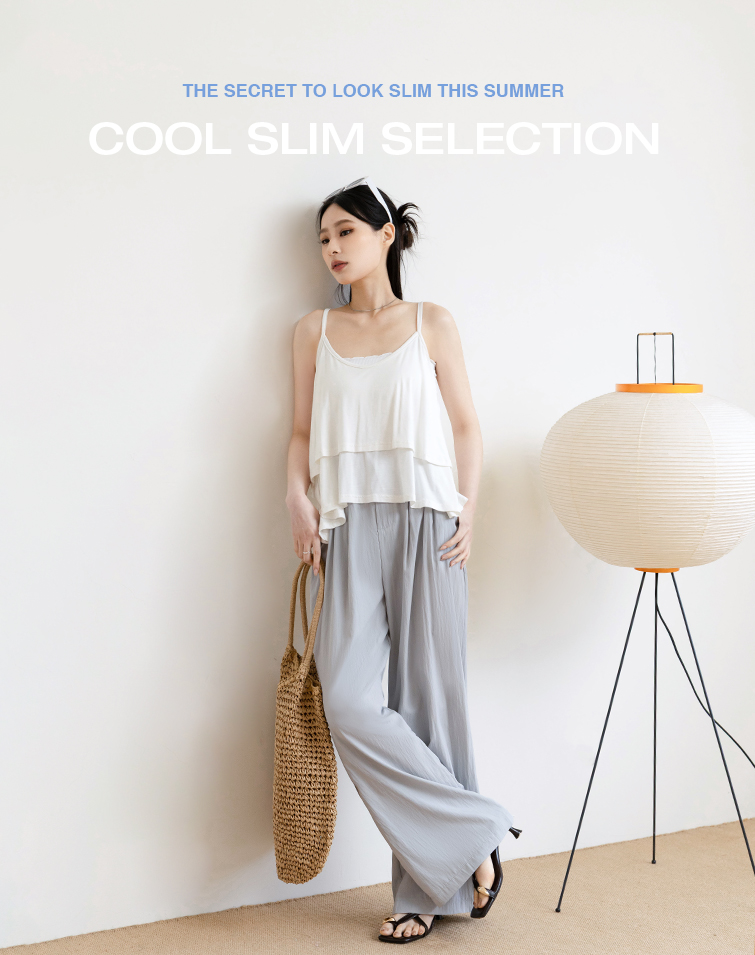 360° AIRY PLEATED WIDE PANTS