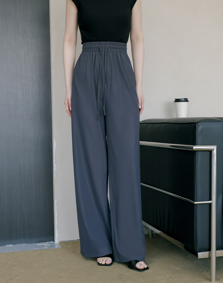COOLING DRAPEY WIDE-LEG PANTS