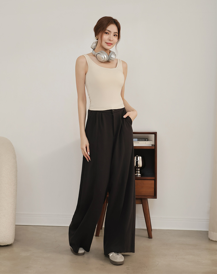 MIT SOFT-TOUCH BALLOON WIDE-LEG PANTS