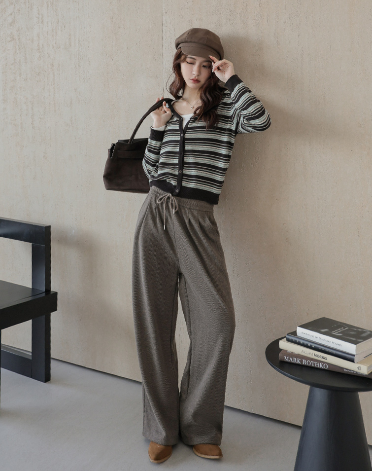SLIMMING DRAWSTRING CASUAL PANTS