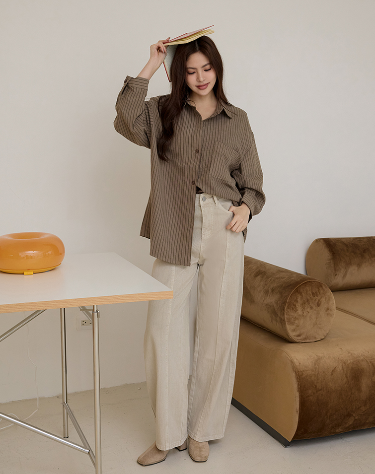 RELAXED FIT DENIM PANTS