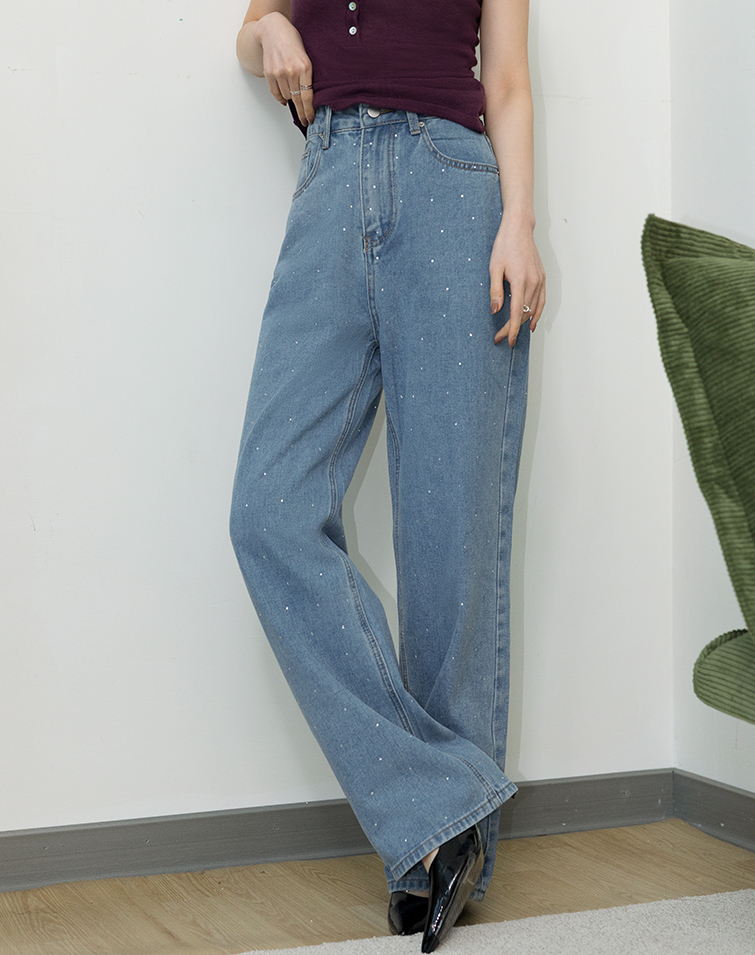 SUBTLE SPARKLE DENIM JEANS