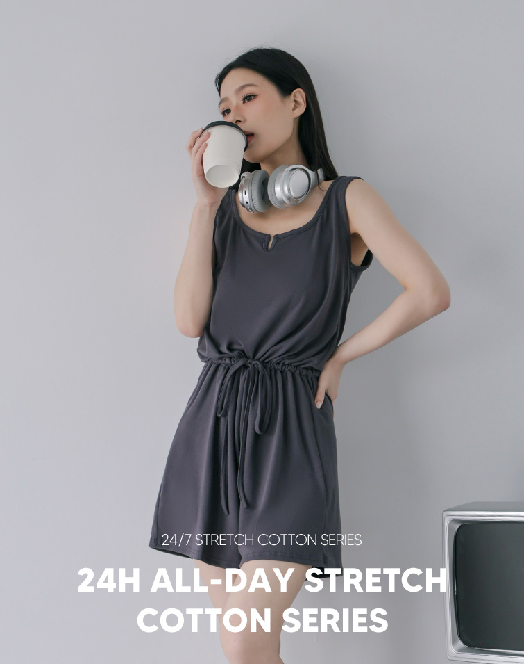 MIT SLIM TIE-WAIST JUMPSUIT