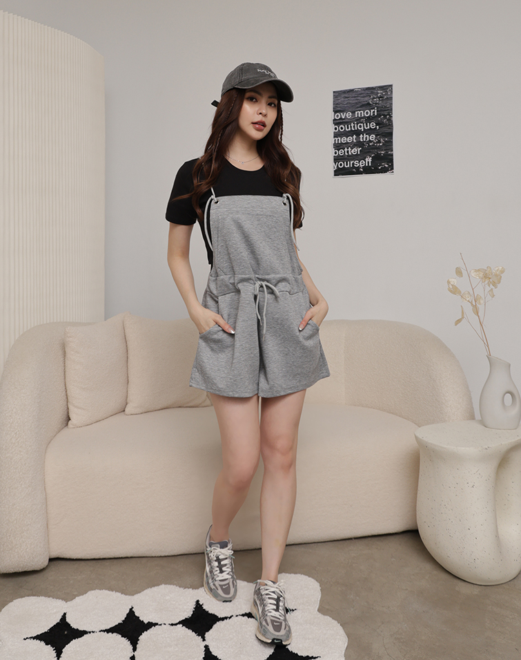 CASUAL STYLE SUSPENDER JUMPSUIT