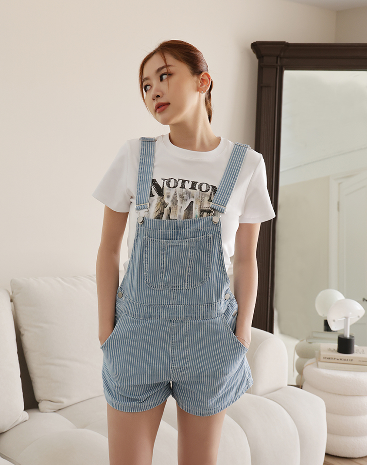 SUMMER STRIPED PLAYFUL JUMPSUITS