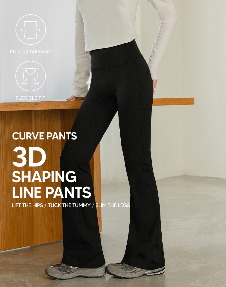 3D SHAPE FLARE PANTS