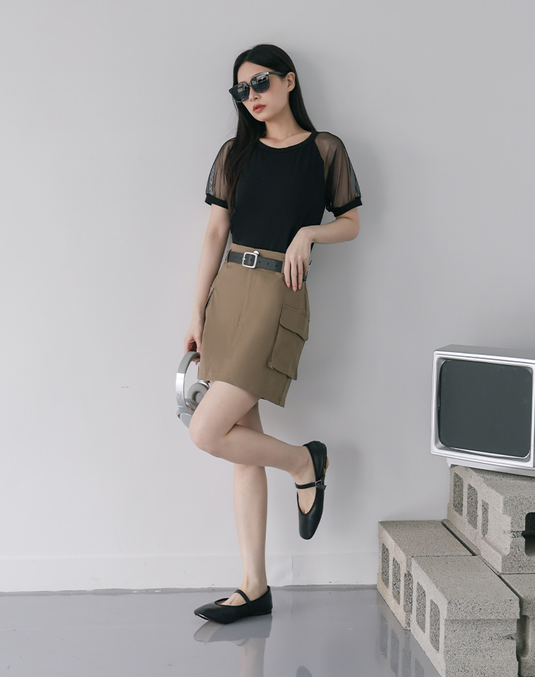 CARGO POCKET MINI SKIRT