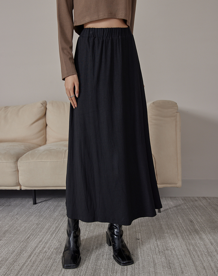 MODAL STRETCHY FLATTERING MAXI SKIRT