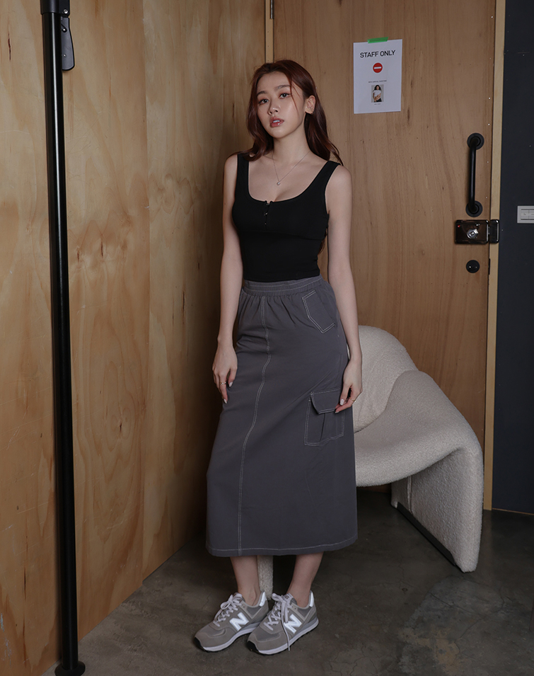 AMERICAN STREET STYLE CARGO SKIRT