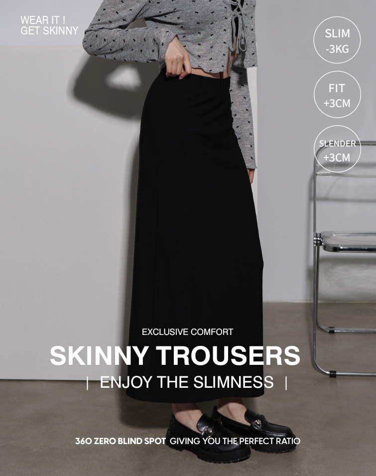 SLIMMING ELASTIC WAIST LONG SKIRT
