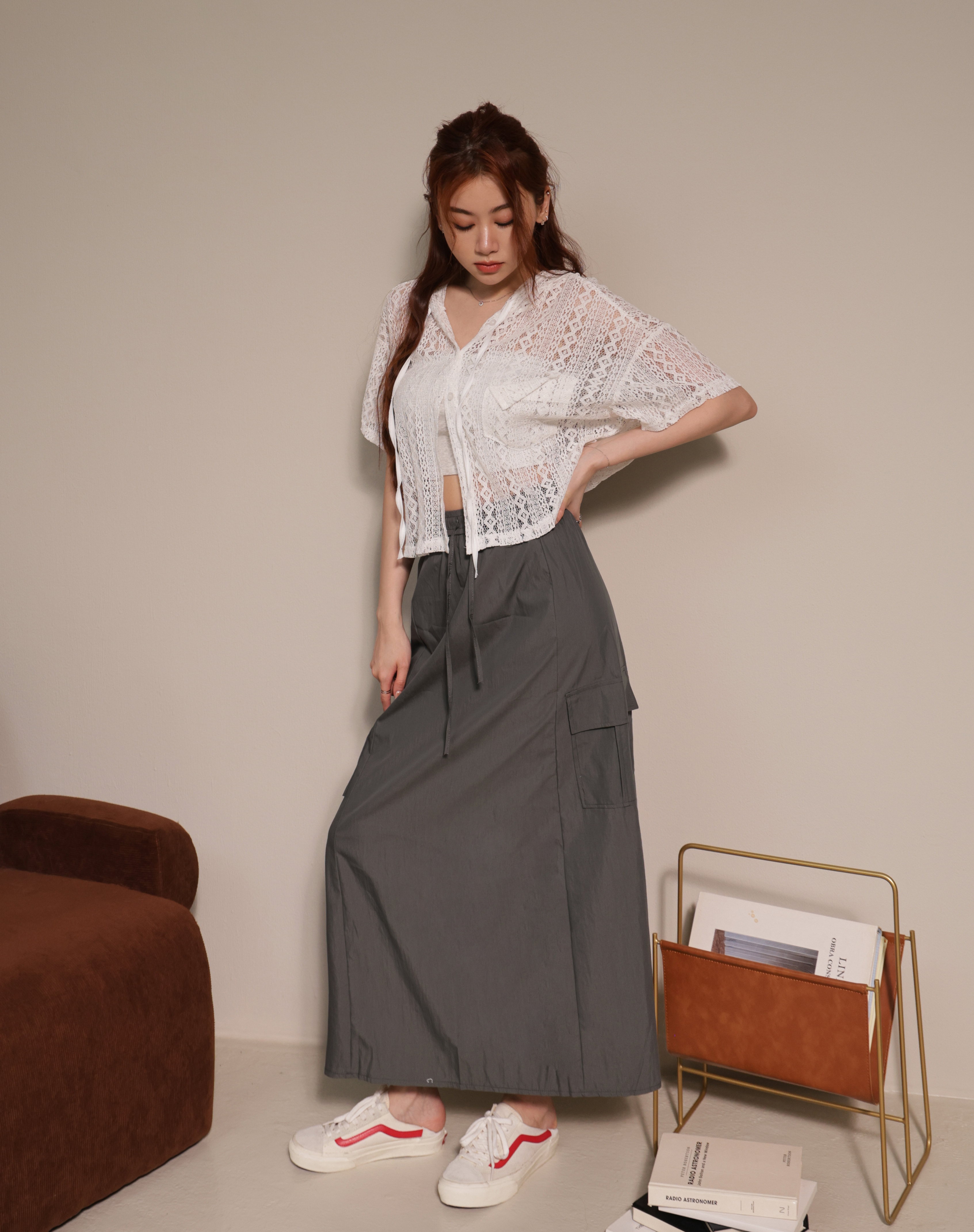 FUNCTIONAL POCKET UTILITY SKIRT