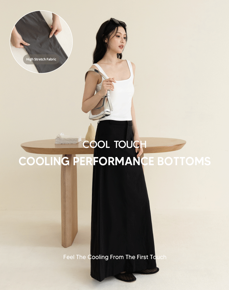 SLIM COOL CARGO MAXI SKIRT