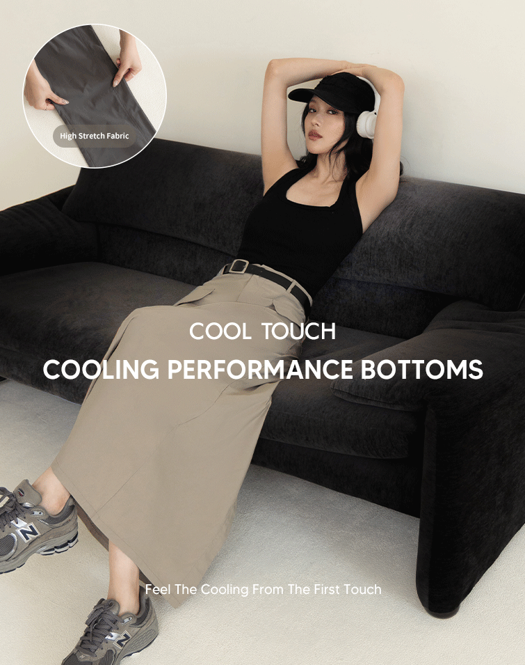 SLIM COOL CARGO MAXI SKIRT
