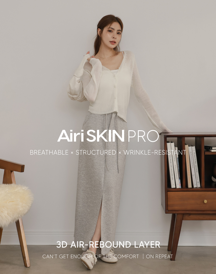 AIRY SLIT MAXI SKIRT